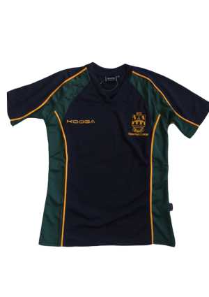 Upper Hutt College PE Top Navy/Green