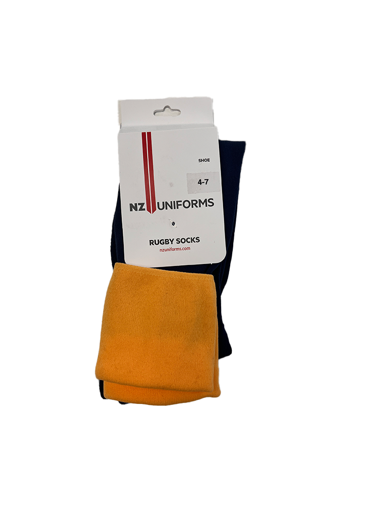 Upper Hutt Sport Hockey Sock Light Navy/Gold